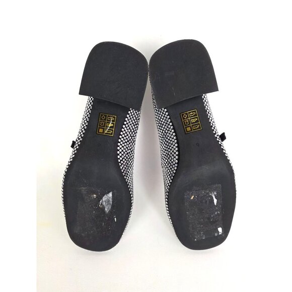 New Jeffrey Campbell Regal Embellished Crystal Block Heel Mary Janes Size 6 - Picture 14 of 14